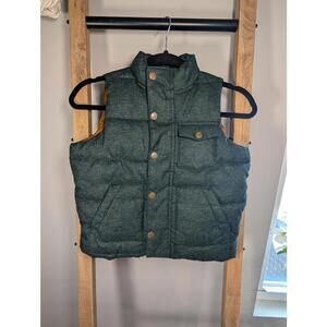 Old Navy Boys Puffer Vest Green XS